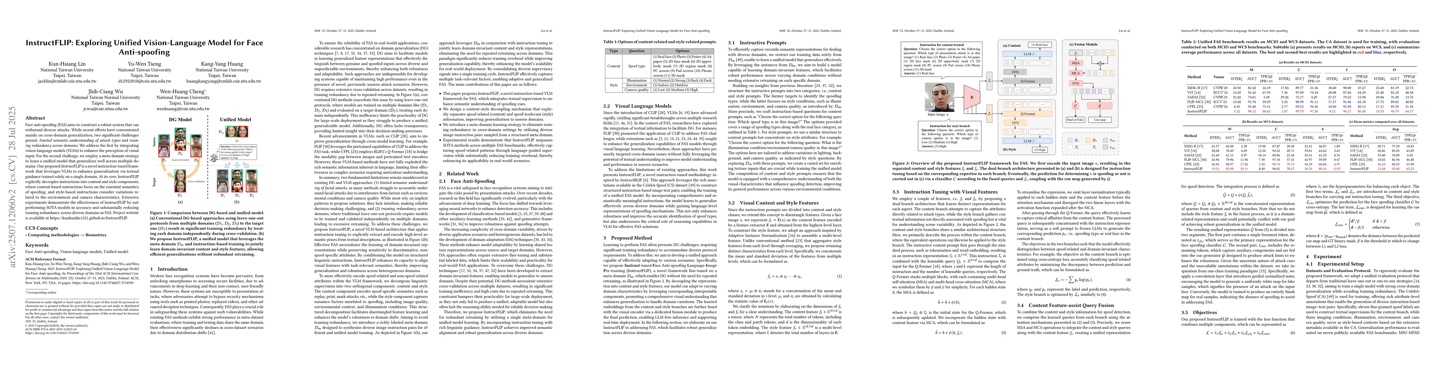 Thumbnail for InstructFLIP: Exploring Unified Vision-Language Model for Face
  Anti-spoofing
