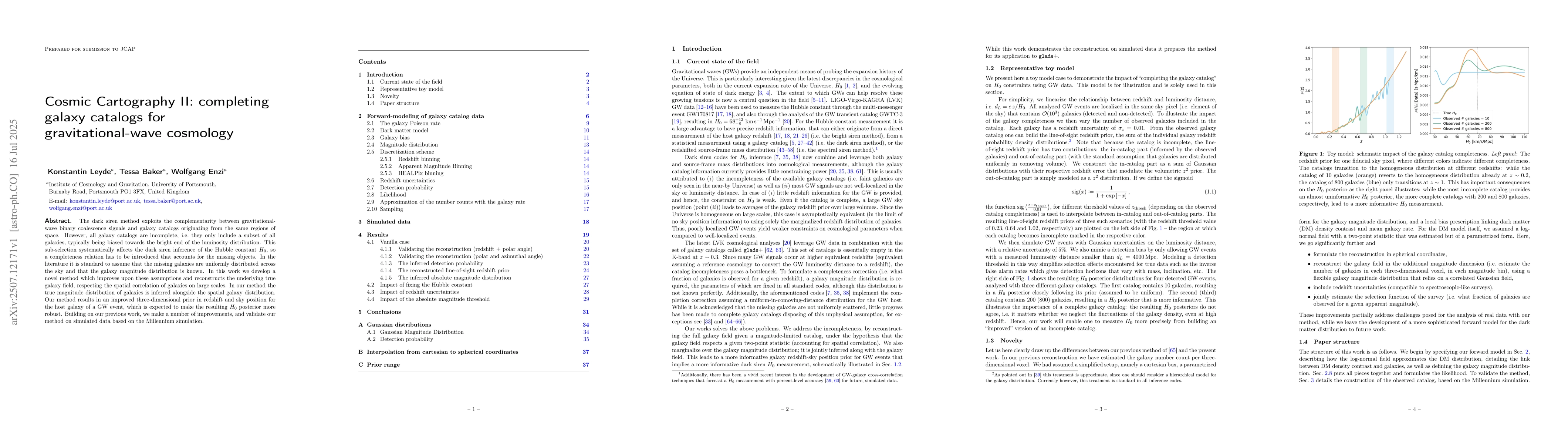 Thumbnail for Cosmic Cartography II: completing galaxy catalogs for gravitational-wave
  cosmology