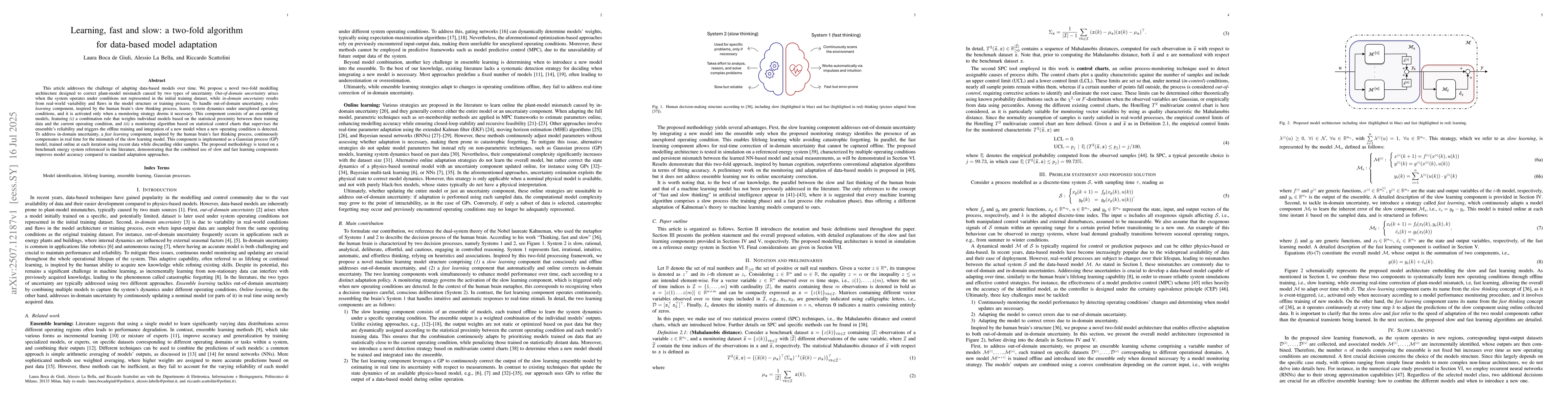 Thumbnail for Learning, fast and slow: a two-fold algorithm for data-based model
  adaptation