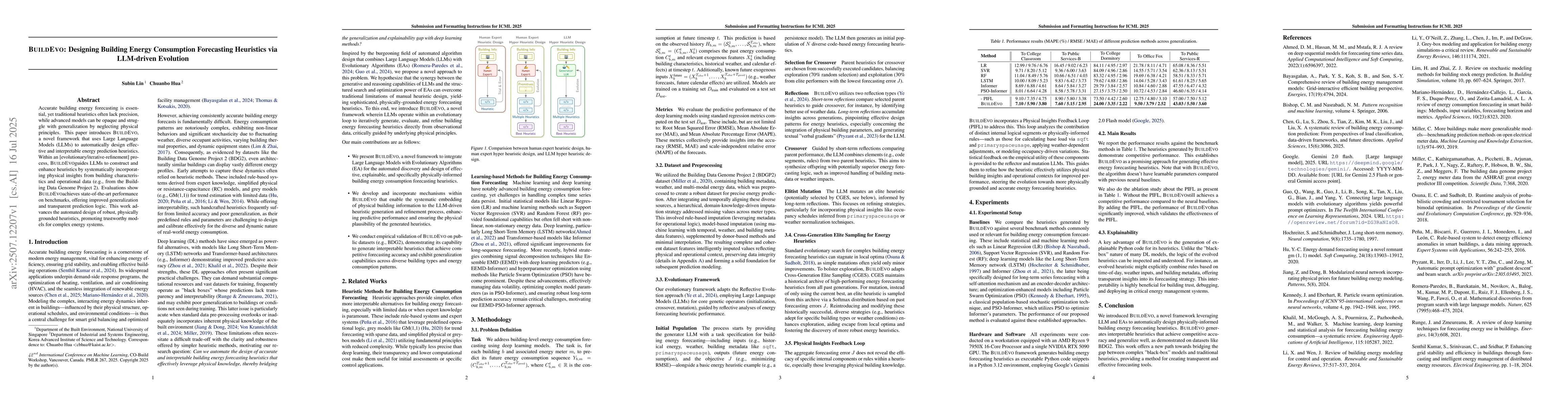 Thumbnail for BuildEvo: Designing Building Energy Consumption Forecasting Heuristics
  via LLM-driven Evolution