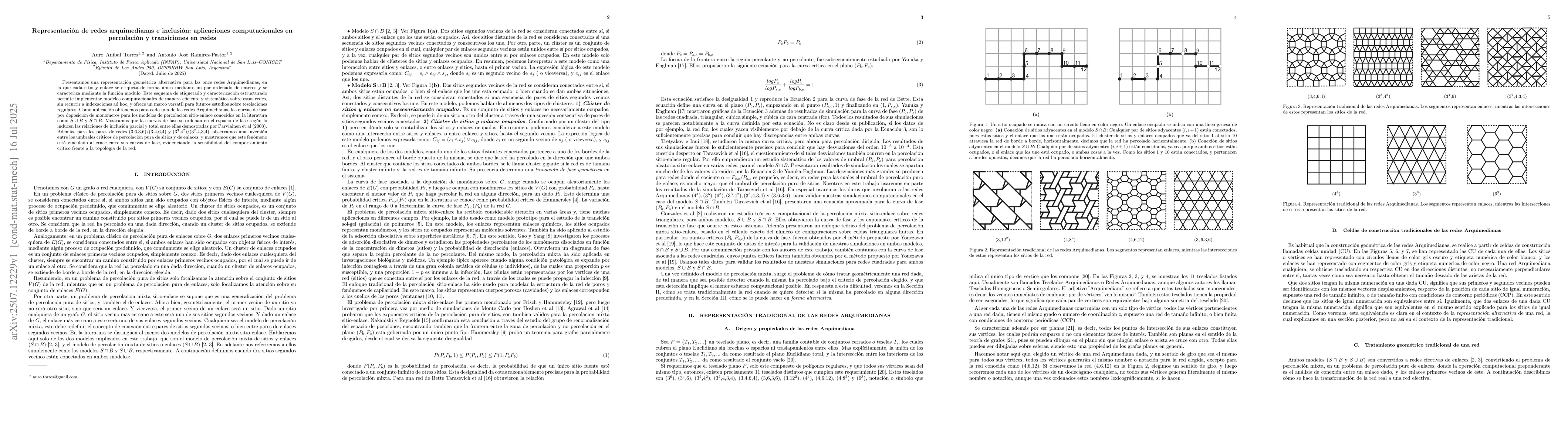 Thumbnail for Representation of Archimedean Networks and Inclusion: Computational
  Applications to Percolation and Network Transitions