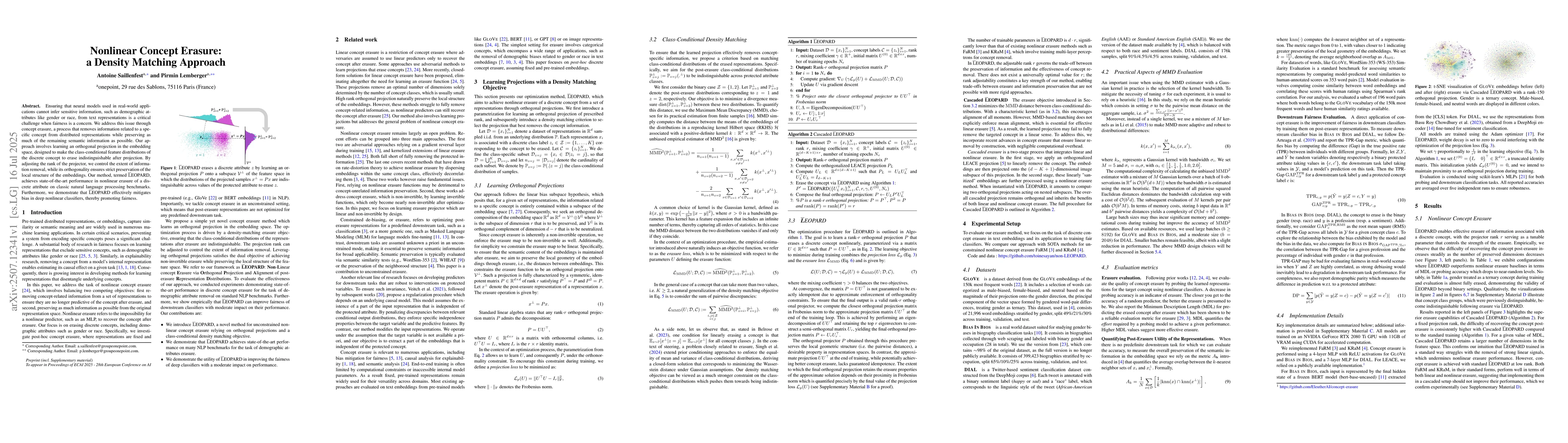 Thumbnail for Nonlinear Concept Erasure: a Density Matching Approach
