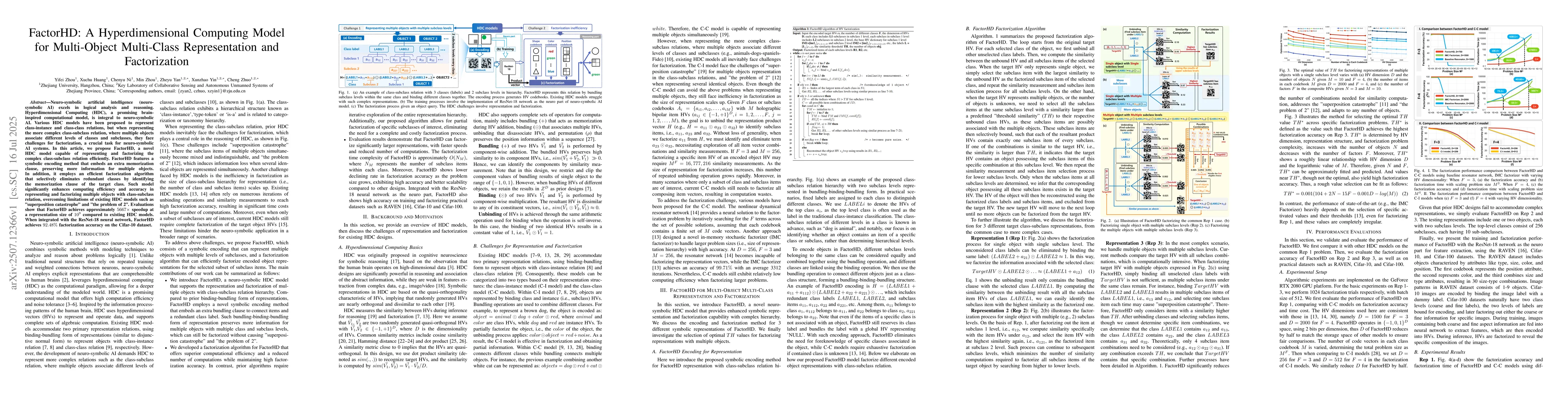 Thumbnail for FactorHD: A Hyperdimensional Computing Model for Multi-Object
  Multi-Class Representation and Factorization