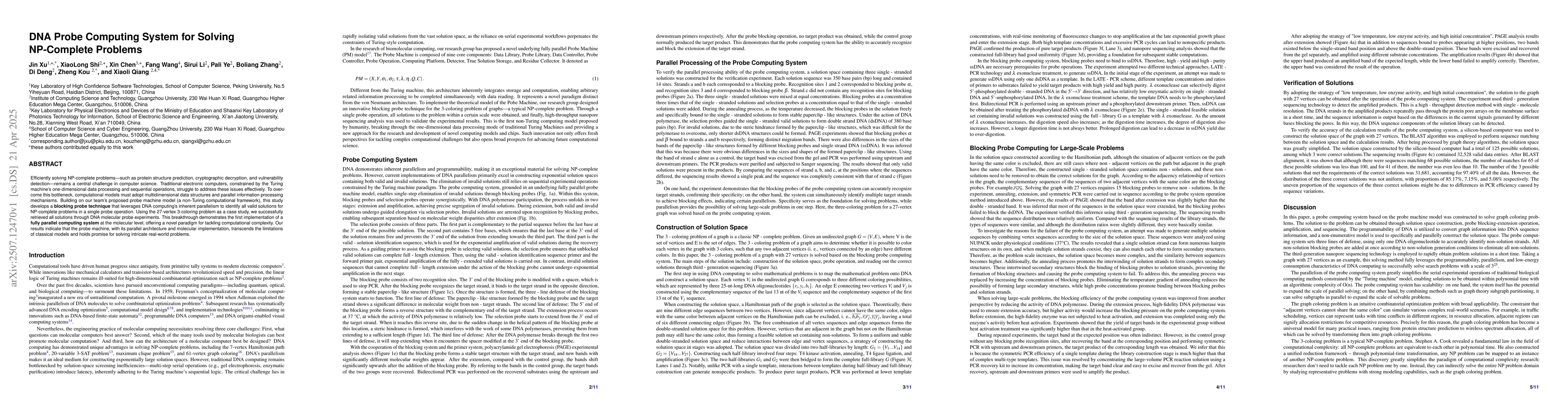 Thumbnail for DNA Probe Computing System for Solving NP-Complete Problems