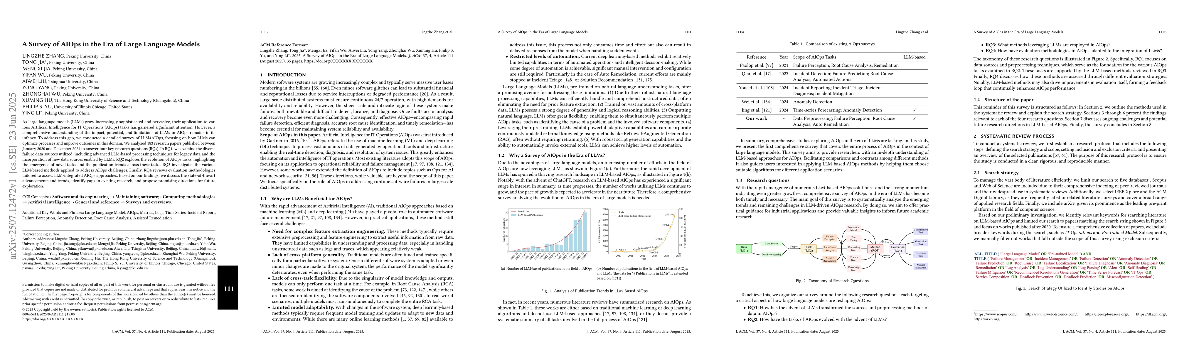 Thumbnail for A Survey of AIOps in the Era of Large Language Models