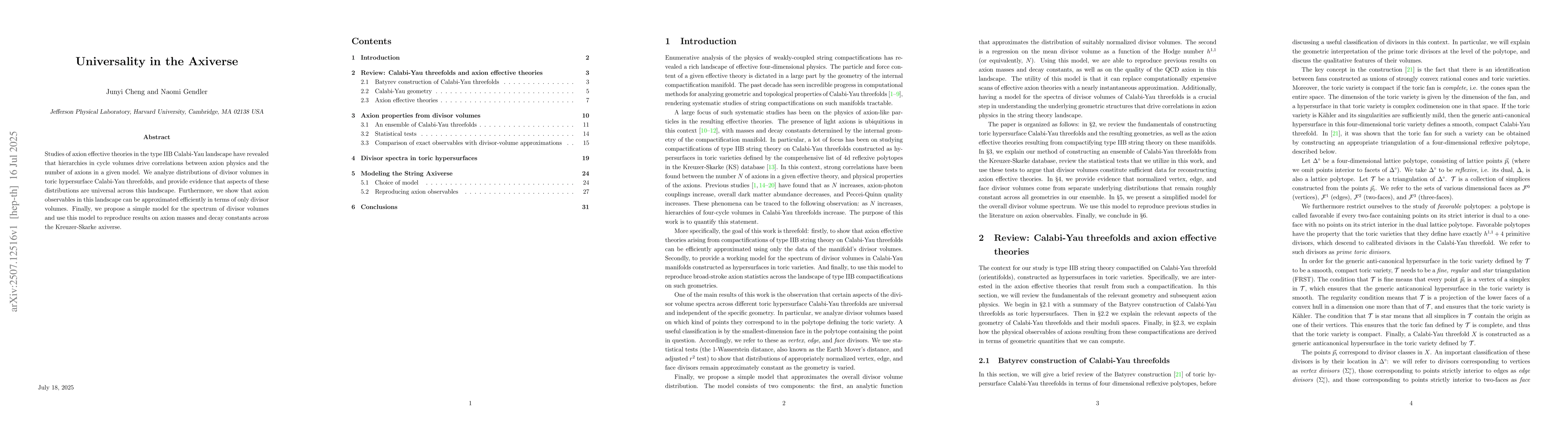 Thumbnail for Universality in the Axiverse