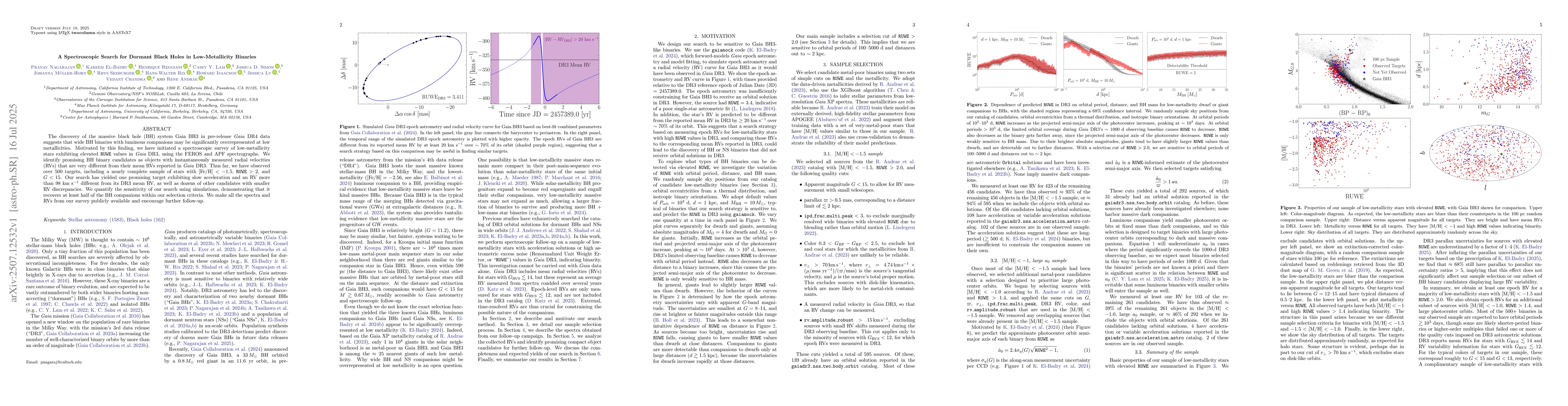 Thumbnail for A Spectroscopic Search for Dormant Black Holes in Low-Metallicity
  Binaries
