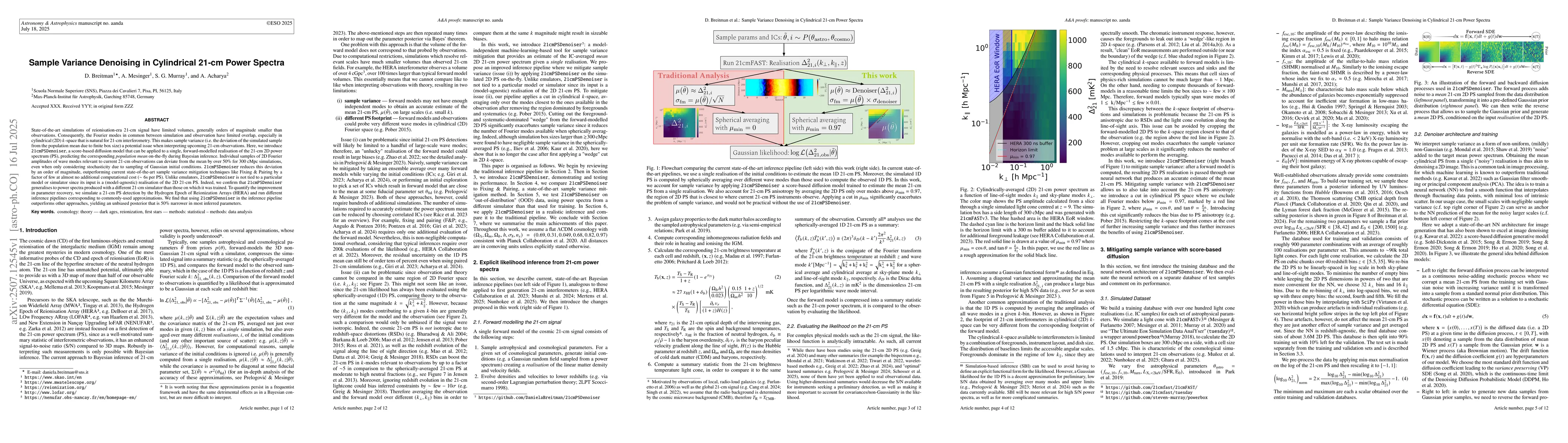 Thumbnail for Sample Variance Denoising in Cylindrical 21-cm Power Spectra