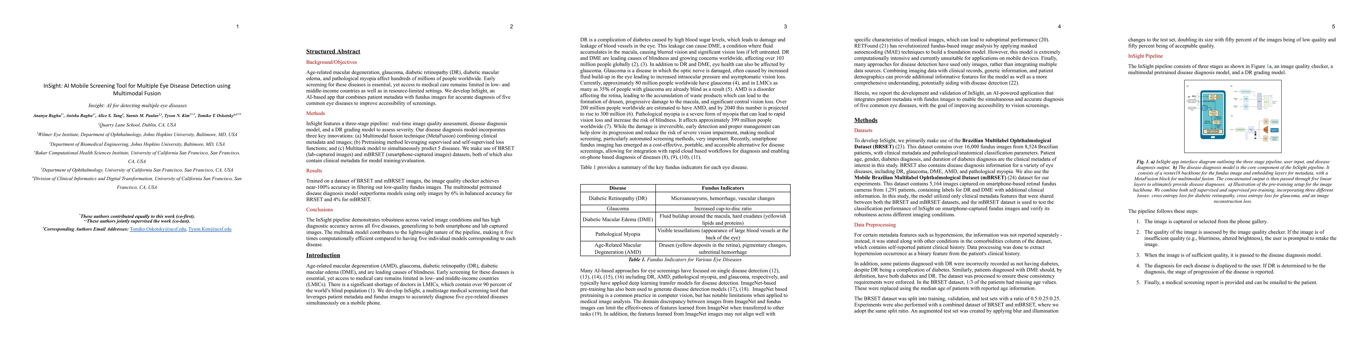 Thumbnail for InSight: AI Mobile Screening Tool for Multiple Eye Disease Detection
  using Multimodal Fusion