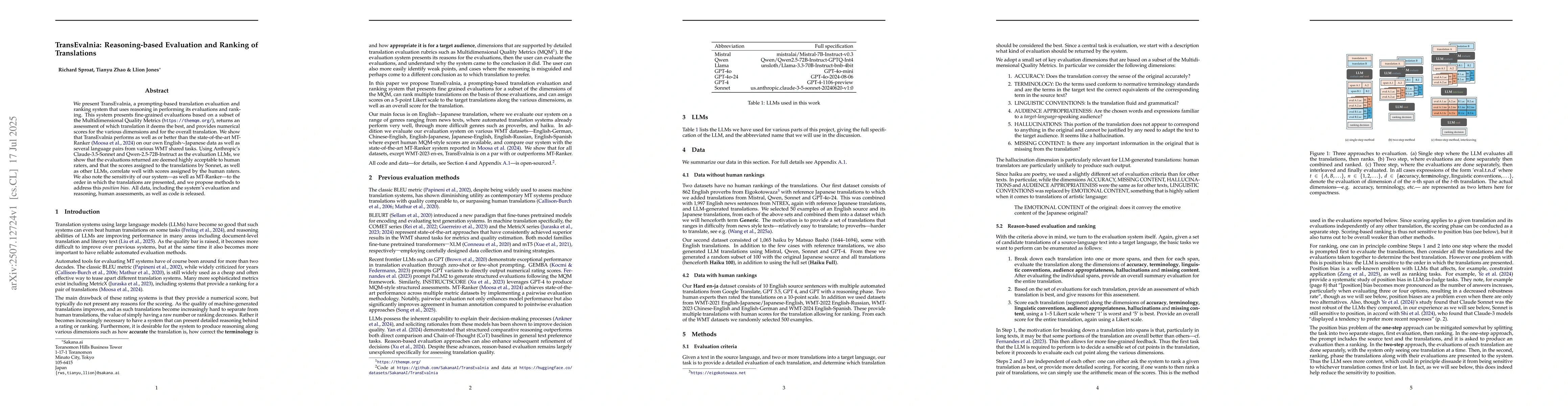 Thumbnail for TransEvalnia: Reasoning-based Evaluation and Ranking of Translations