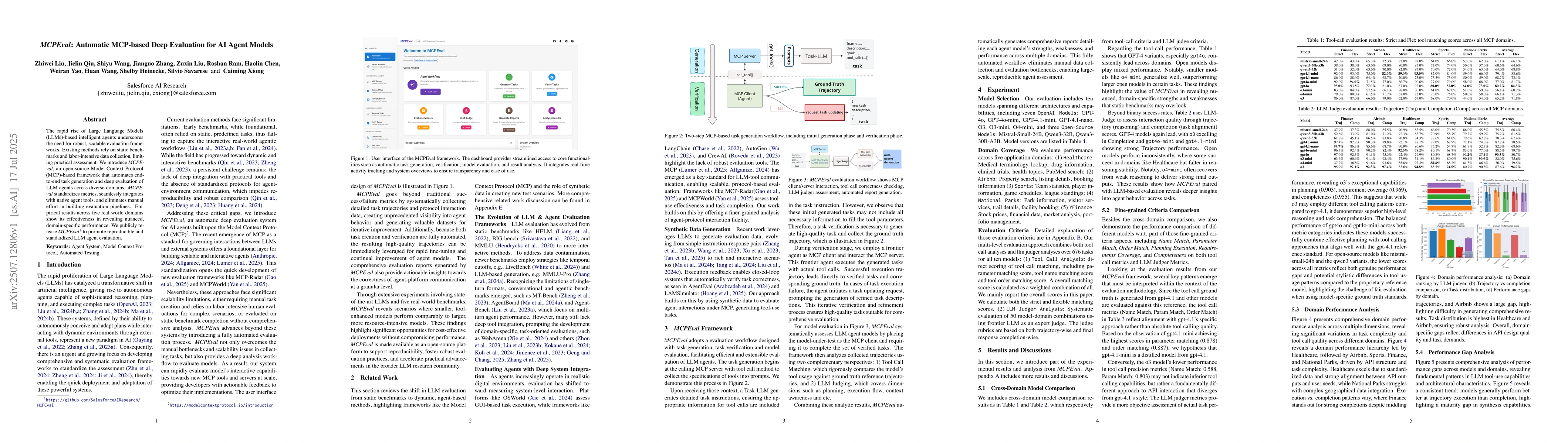 Thumbnail for MCPEval: Automatic MCP-based Deep Evaluation for AI Agent Models
