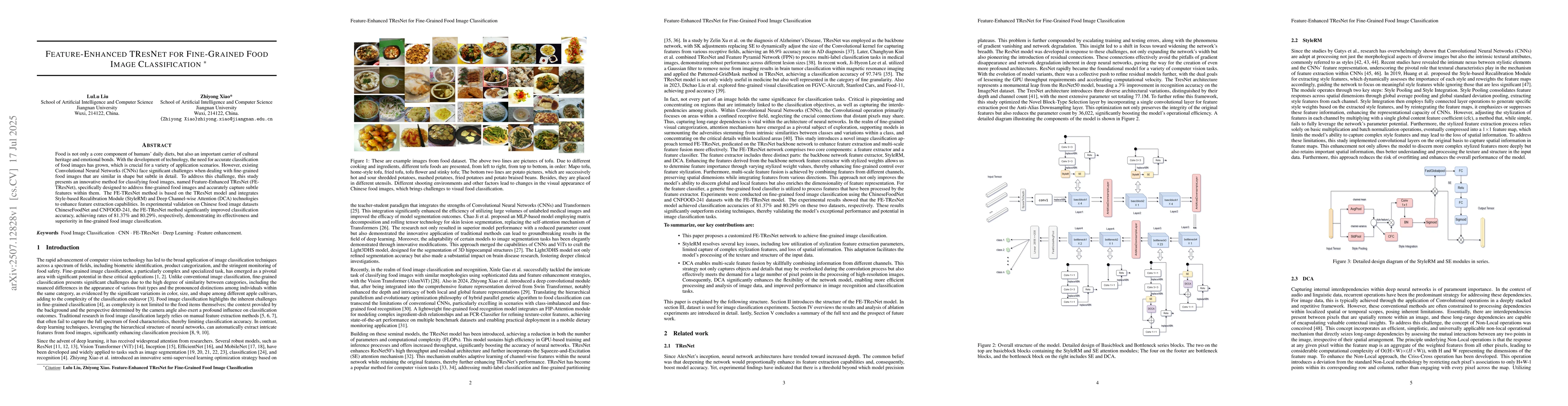 Thumbnail for Feature-Enhanced TResNet for Fine-Grained Food Image Classification