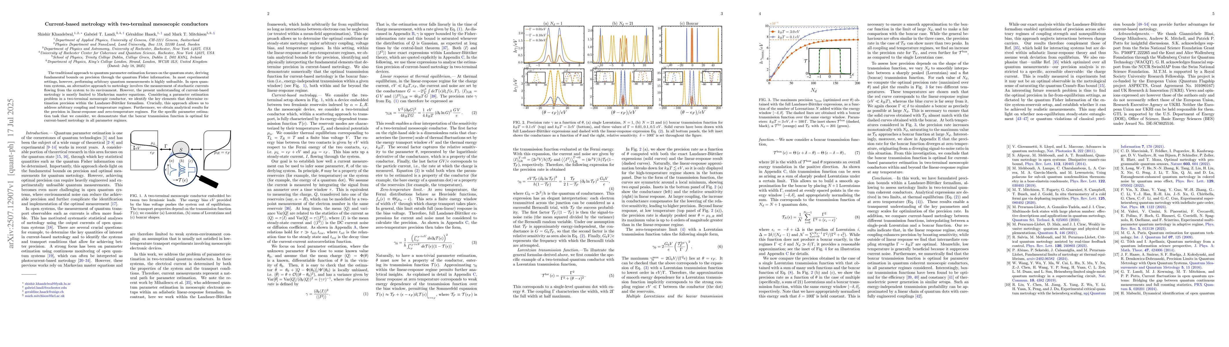 Thumbnail for Current-based metrology with two-terminal mesoscopic conductors