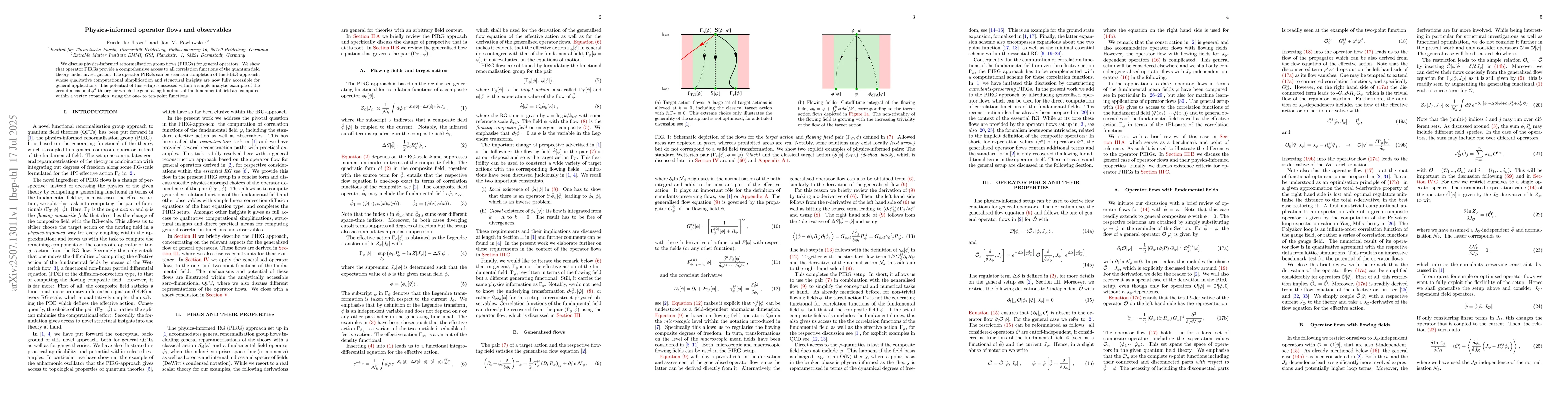 Thumbnail for Physics-informed operator flows and observables