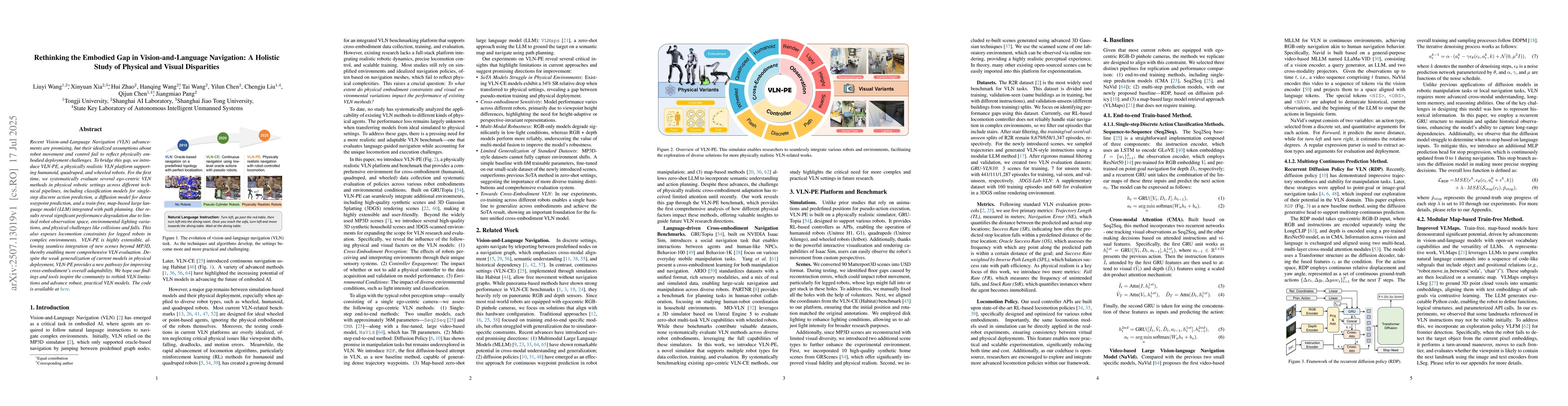Thumbnail for Rethinking the Embodied Gap in Vision-and-Language Navigation: A
  Holistic Study of Physical and Visual Disparities