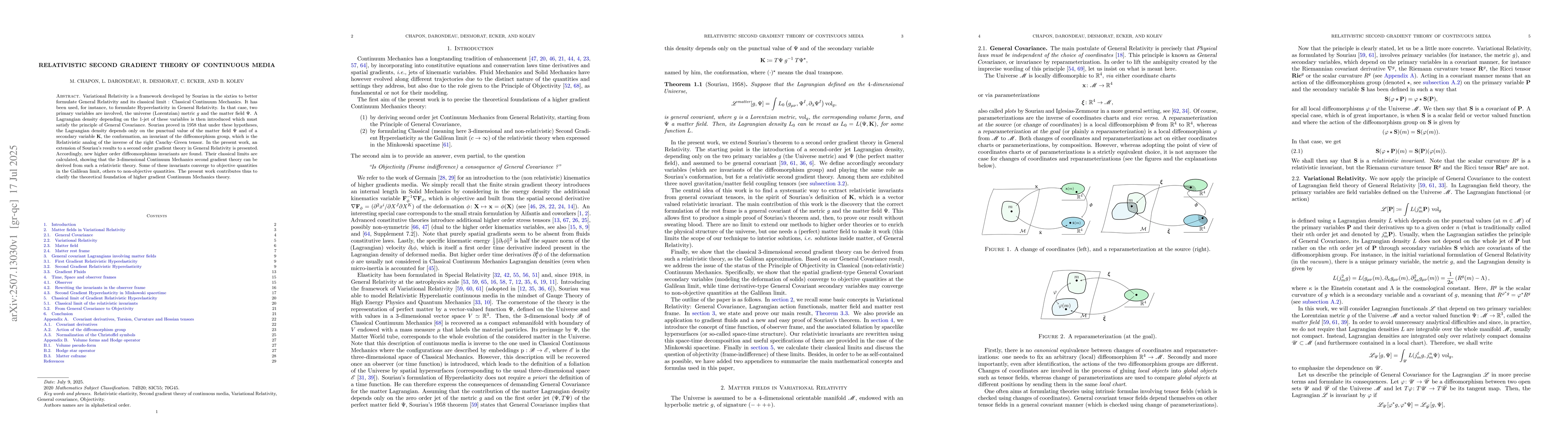 Thumbnail for Relativistic second gradient theory of continuous media