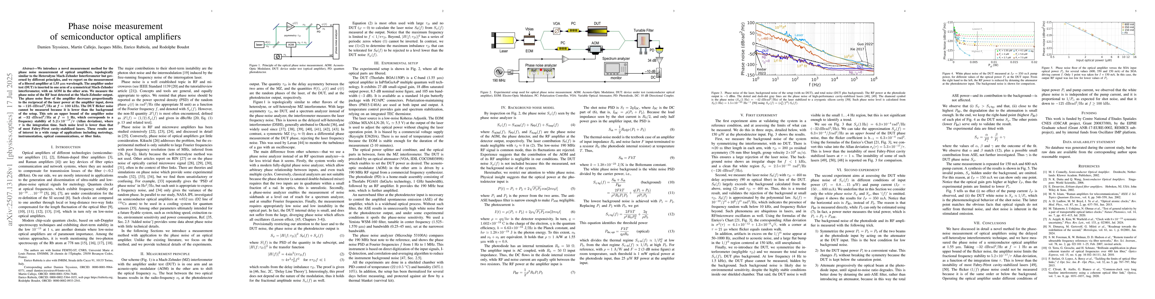 Thumbnail for Phase noise measurement of semiconductor optical amplifiers