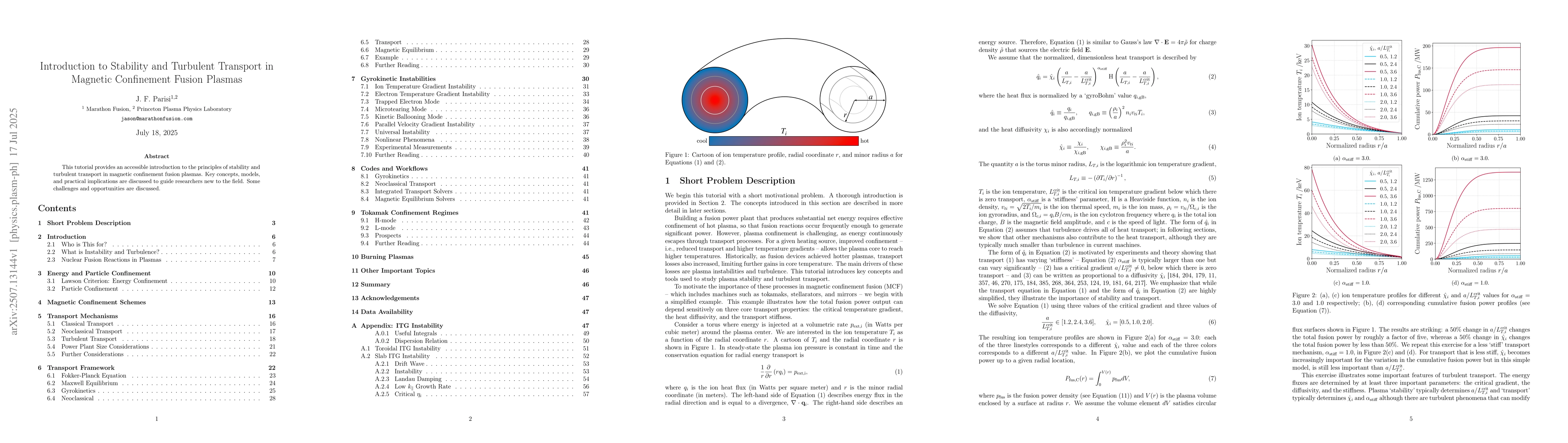 Thumbnail for Introduction to Stability and Turbulent Transport in Magnetic
  Confinement Fusion Plasmas