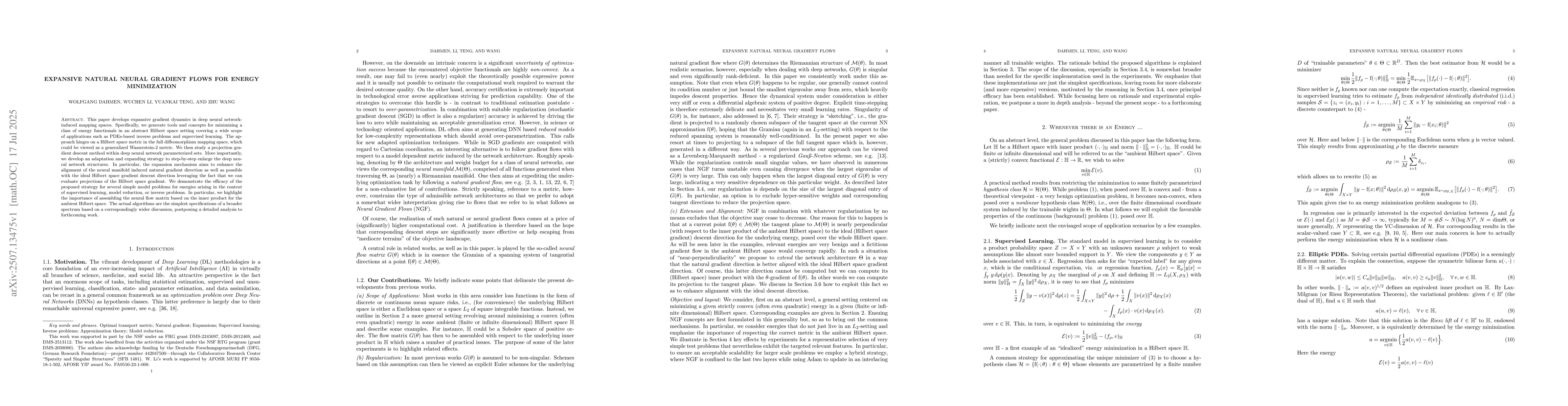 Thumbnail for Expansive Natural Neural Gradient Flows for Energy Minimization