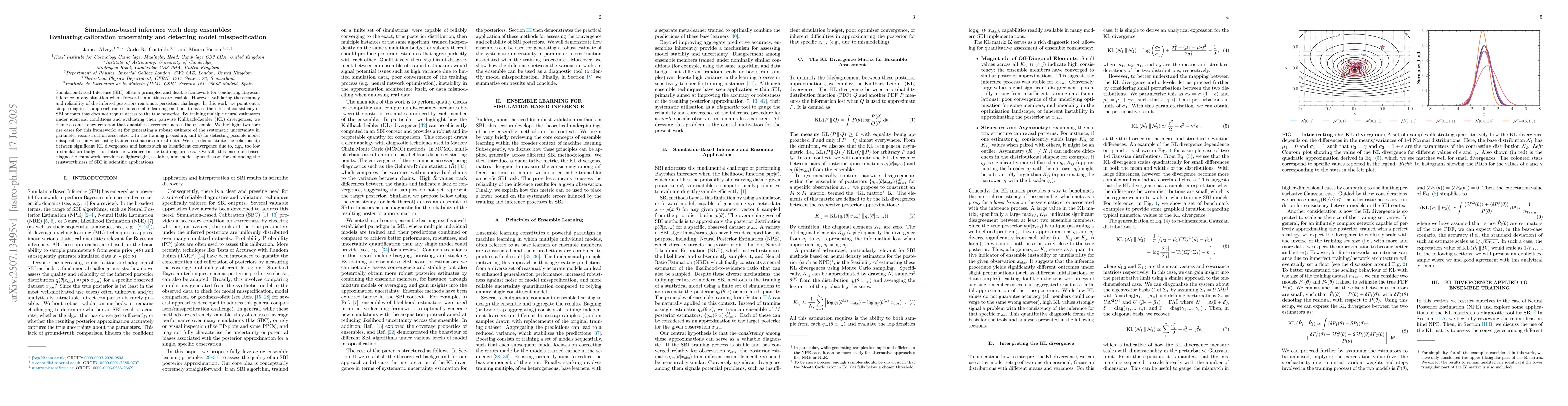 Thumbnail for Simulation-based inference with deep ensembles: Evaluating calibration
  uncertainty and detecting model misspecification