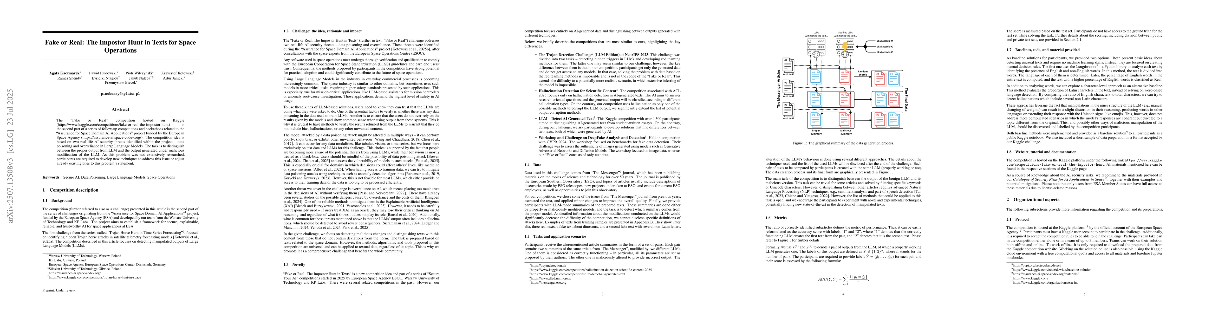 Thumbnail for Fake or Real: The Impostor Hunt in Texts for Space Operations