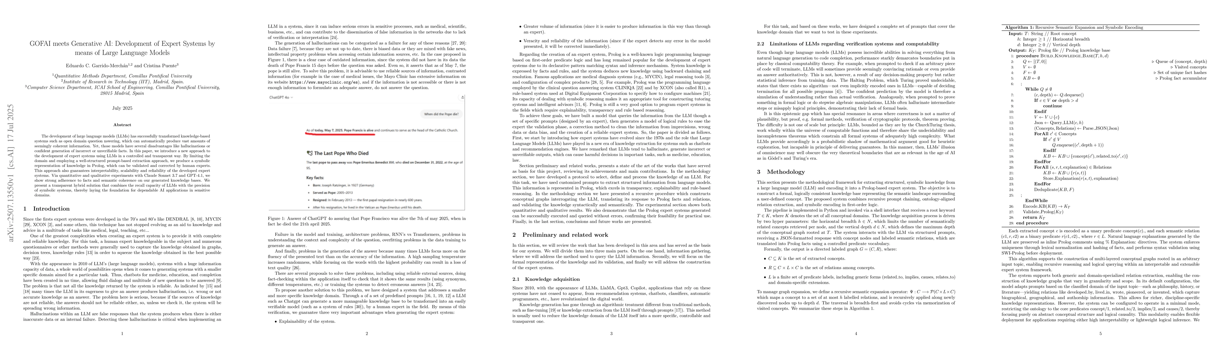 Thumbnail for GOFAI meets Generative AI: Development of Expert Systems by means of
  Large Language Models