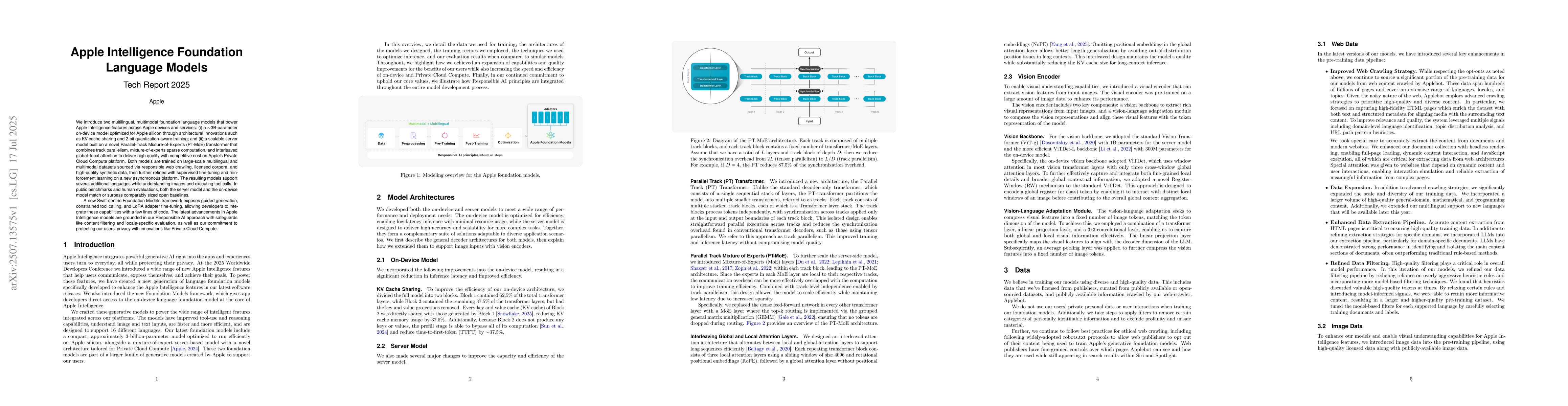 Thumbnail for Apple Intelligence Foundation Language Models: Tech Report 2025
