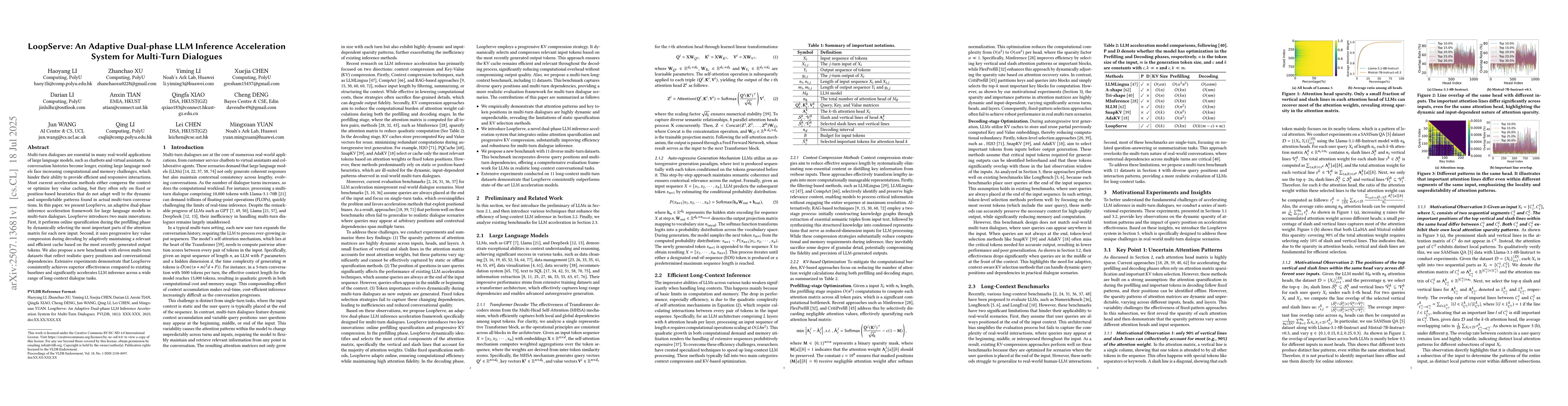 Thumbnail for LoopServe: An Adaptive Dual-phase LLM Inference Acceleration System for
  Multi-Turn Dialogues