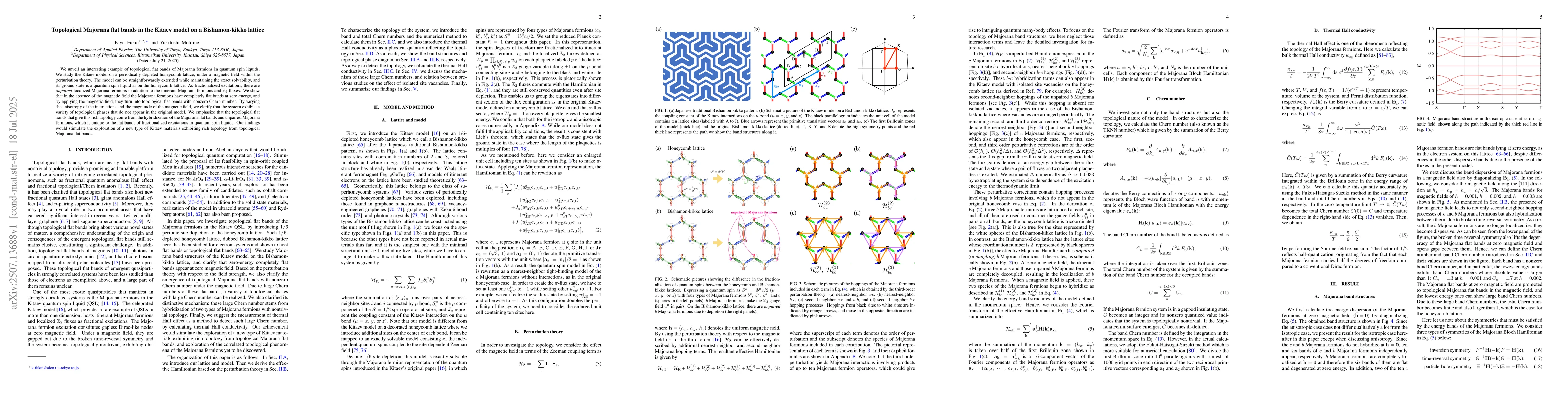 Thumbnail for Topological Majorana flat bands in the Kitaev model on a Bishamon-kikko
  lattice