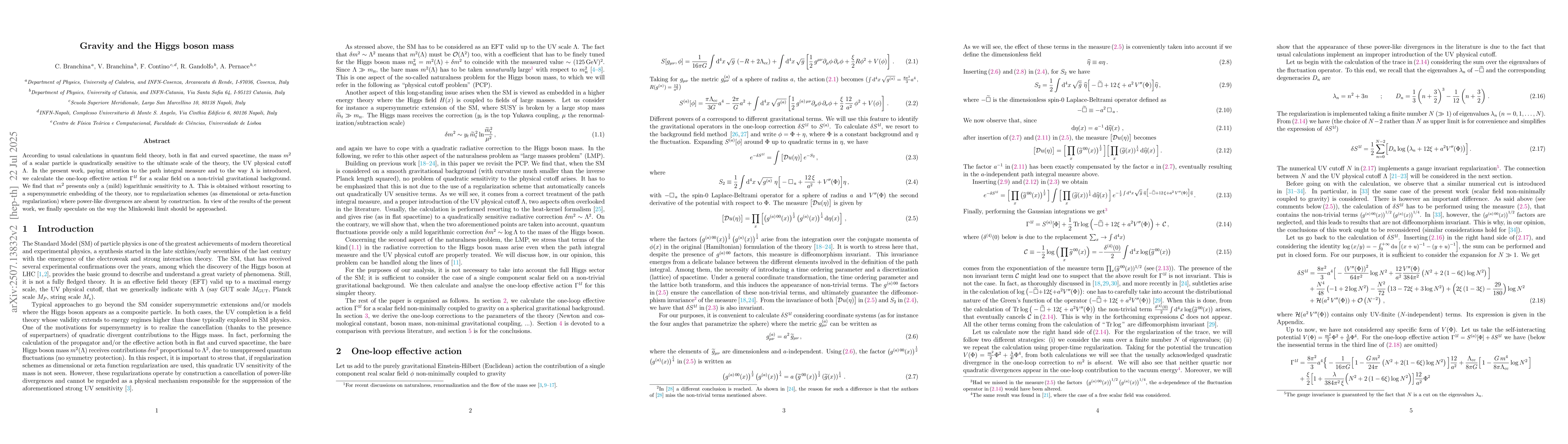 Thumbnail for Gravity and the Higgs boson mass
