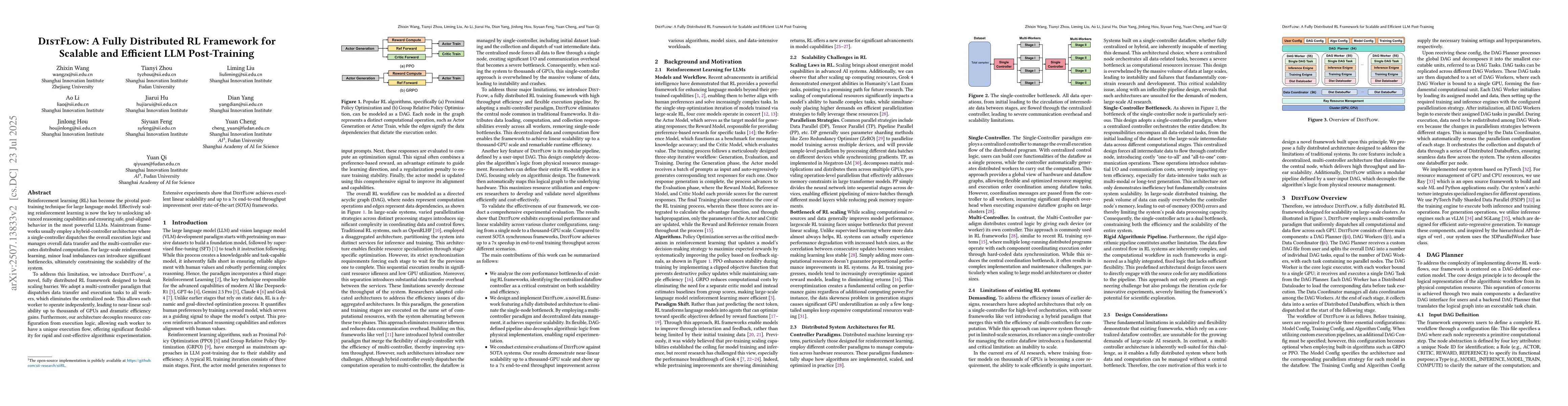 Thumbnail for DistFlow: A Fully Distributed RL Framework for Scalable and Efficient
  LLM Post-Training