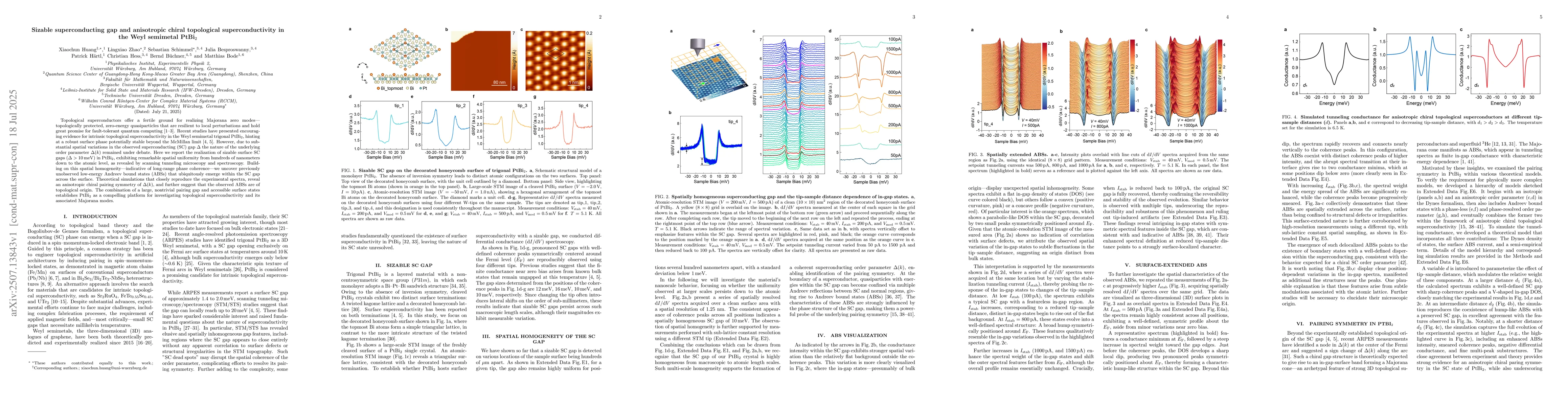 Thumbnail for Sizable superconducting gap and anisotropic chiral topological
  superconductivity in the Weyl semimetal PtBi$_2$