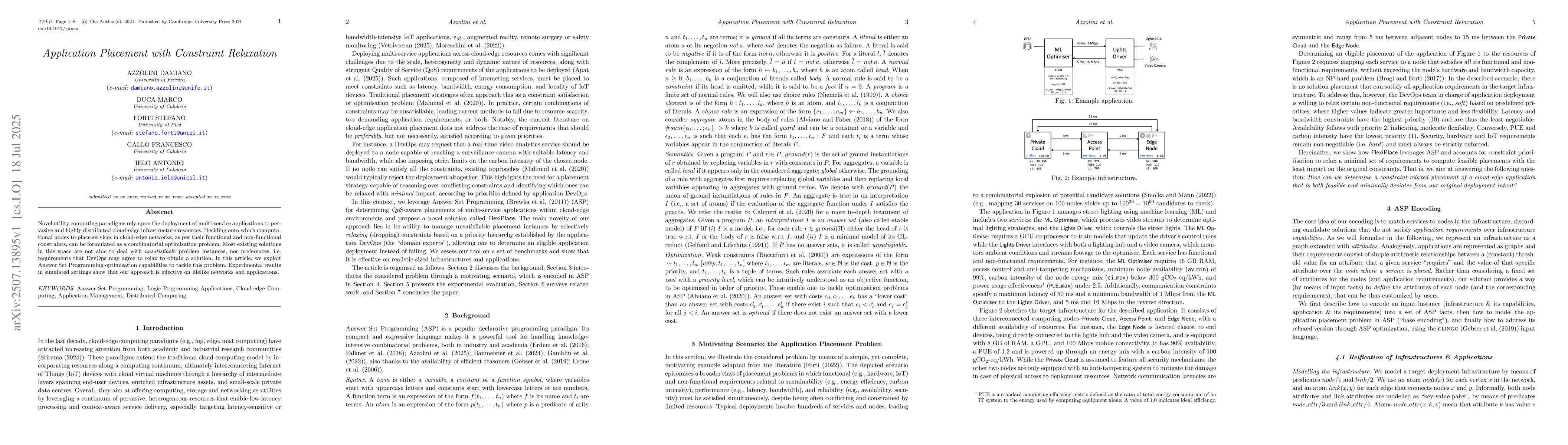 Thumbnail for Application Placement with Constraint Relaxation