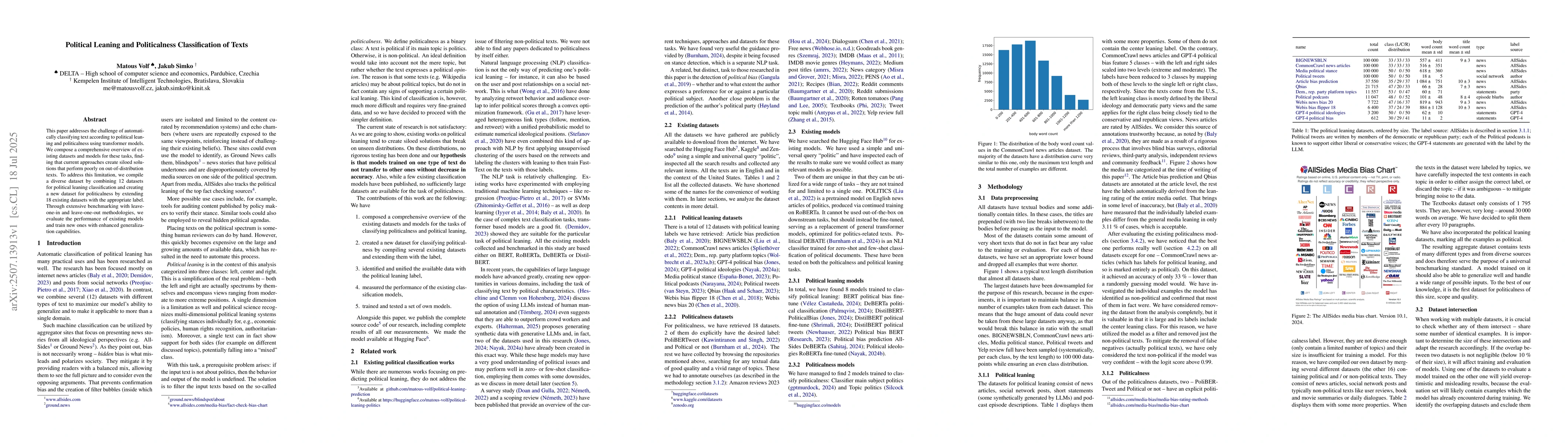Thumbnail for Political Leaning and Politicalness Classification of Texts