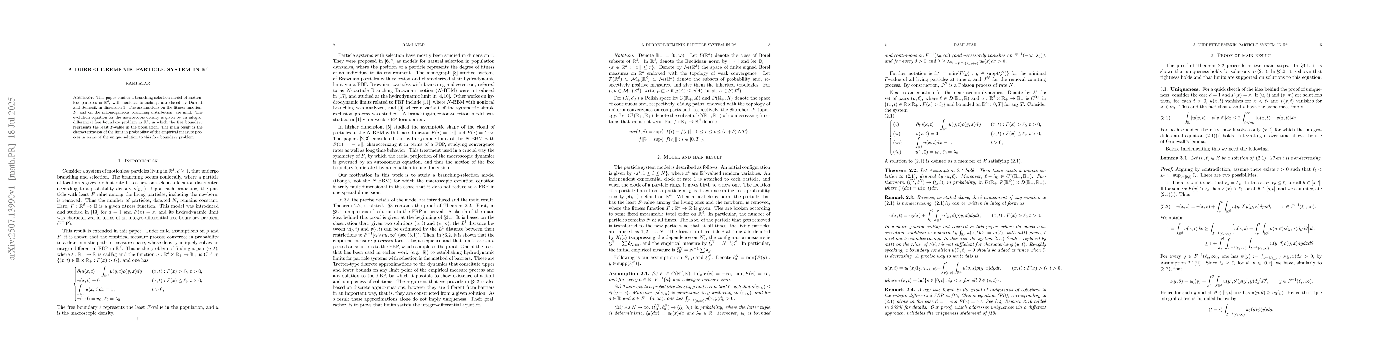 Thumbnail for A Durrett-Remenik particle system in $\mathbb{R}^d$