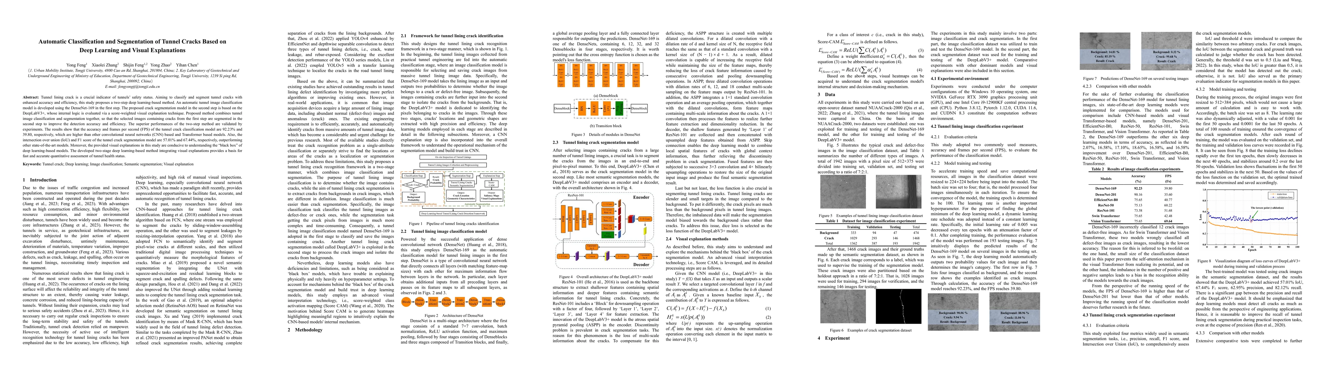 Thumbnail for Automatic Classification and Segmentation of Tunnel Cracks Based on Deep
  Learning and Visual Explanations