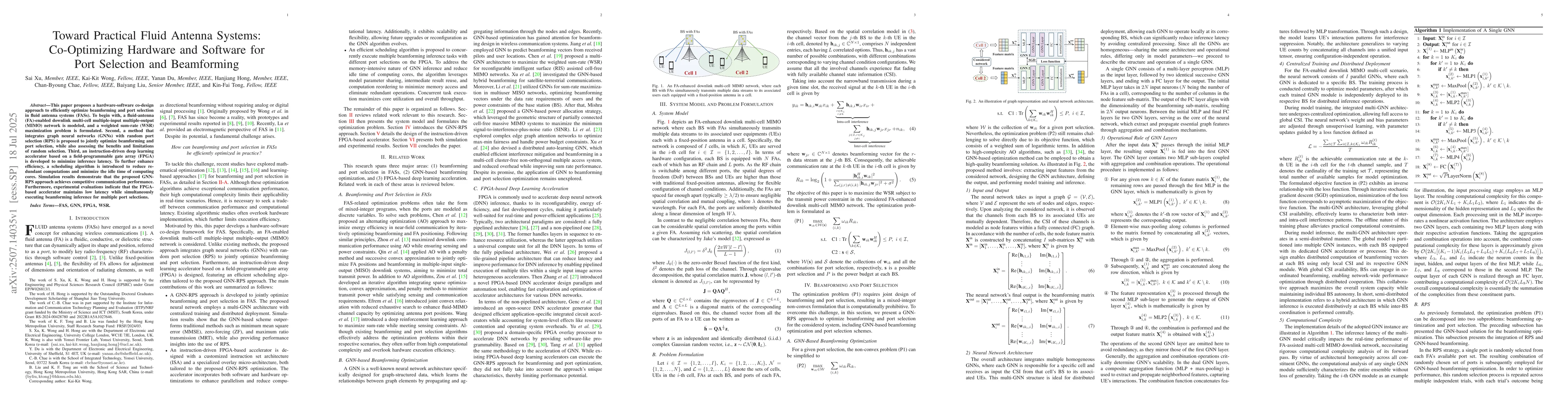 Thumbnail for Toward Practical Fluid Antenna Systems: Co-Optimizing Hardware and
  Software for Port Selection and Beamforming