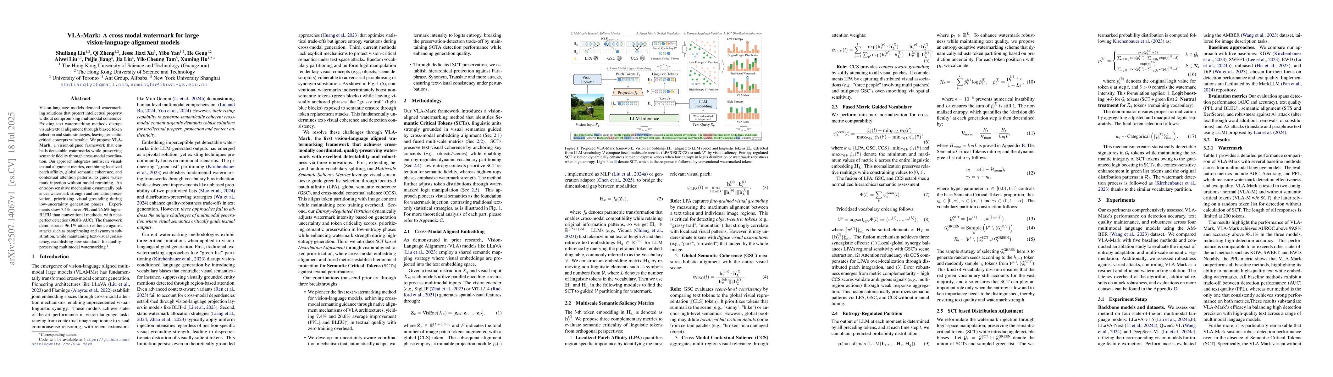 Thumbnail for VLA-Mark: A cross modal watermark for large vision-language alignment
  model