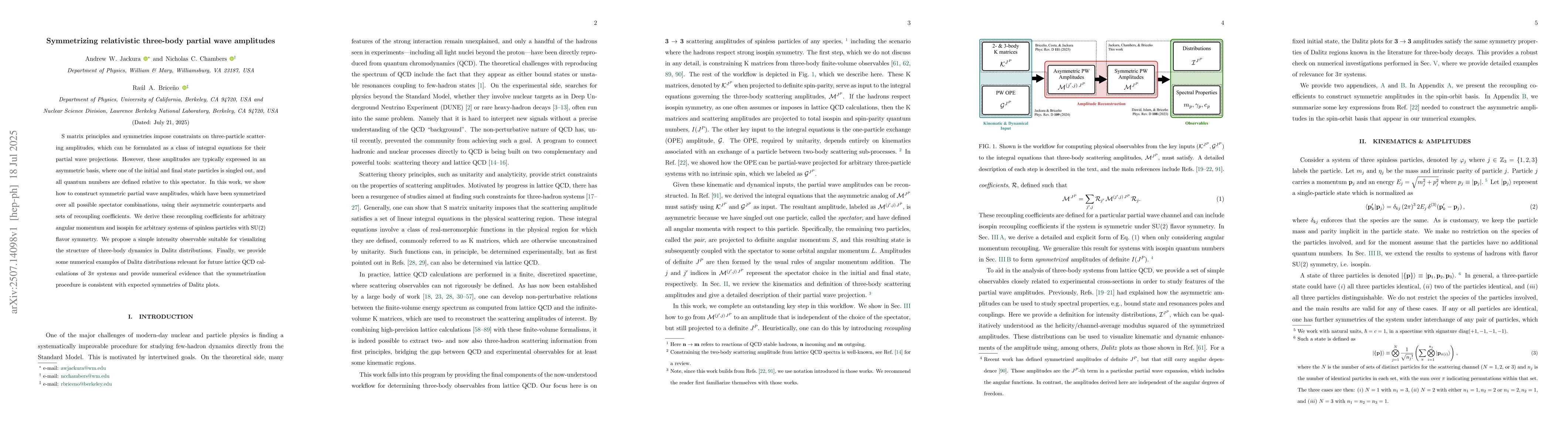 Thumbnail for Symmetrizing relativistic three-body partial wave amplitudes