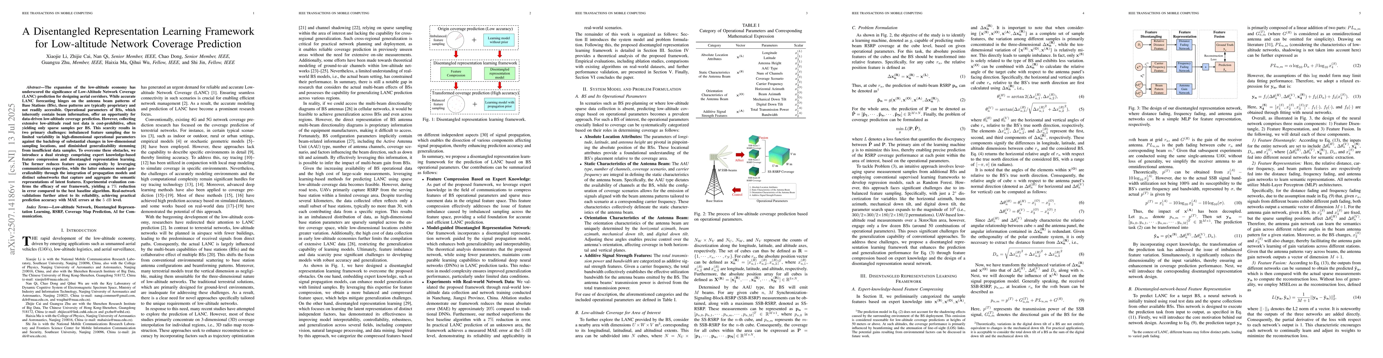 Thumbnail for A Disentangled Representation Learning Framework for Low-altitude
  Network Coverage Prediction