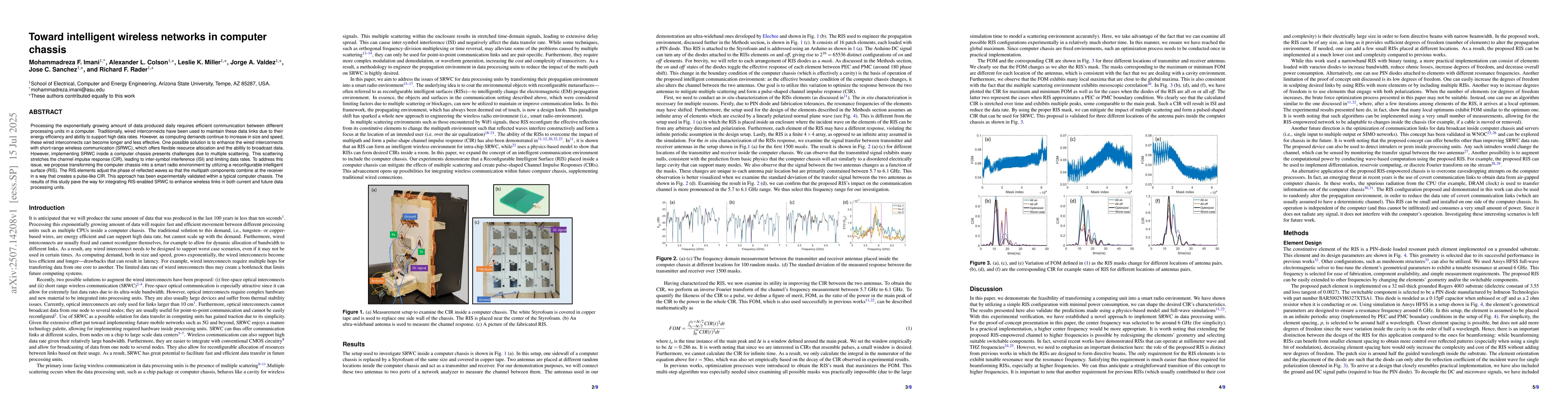 Thumbnail for Toward intelligent wireless networks in computer chassis