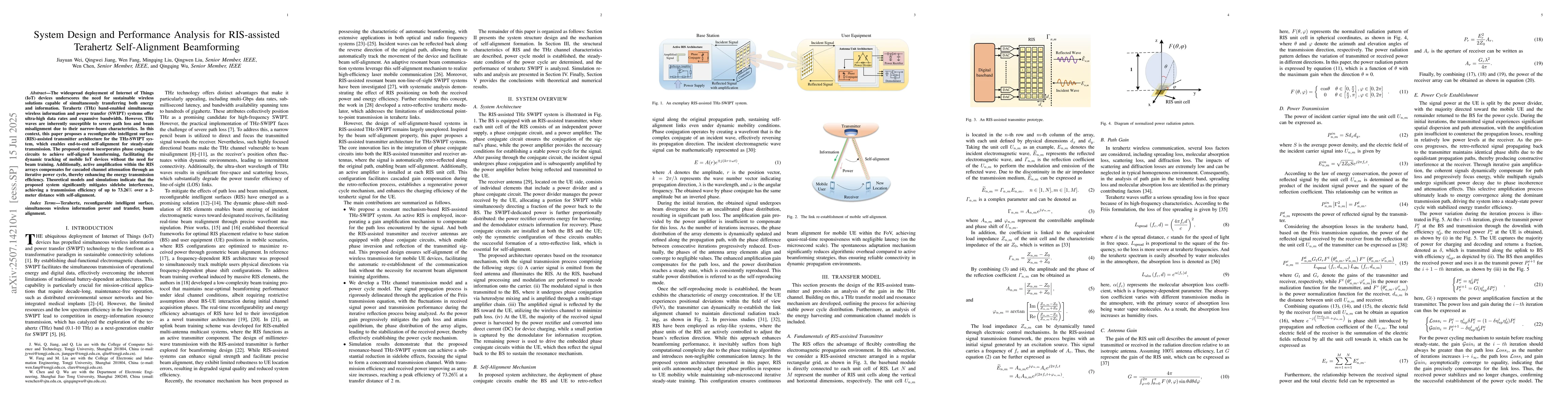 Thumbnail for System Design and Performance Analysis for RIS-assisted Terahertz
  Self-Alignment Beamforming