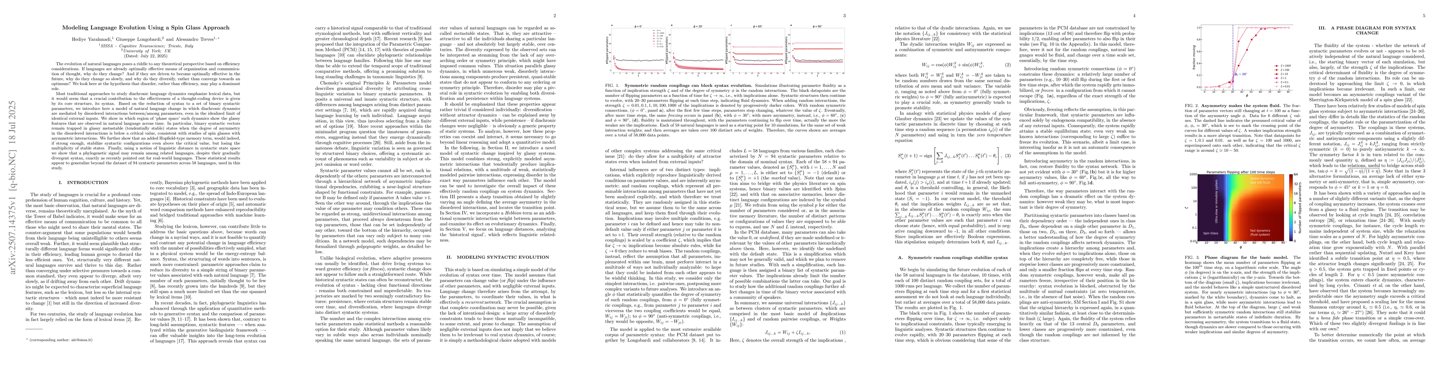Thumbnail for Modeling Language Evolution Using a Spin Glass Approach