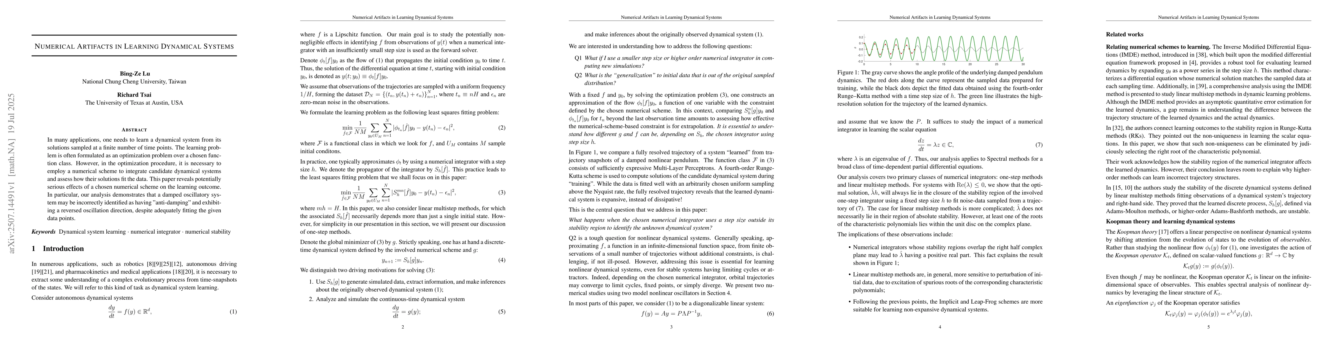Thumbnail for Numerical Artifacts in Learning Dynamical Systems