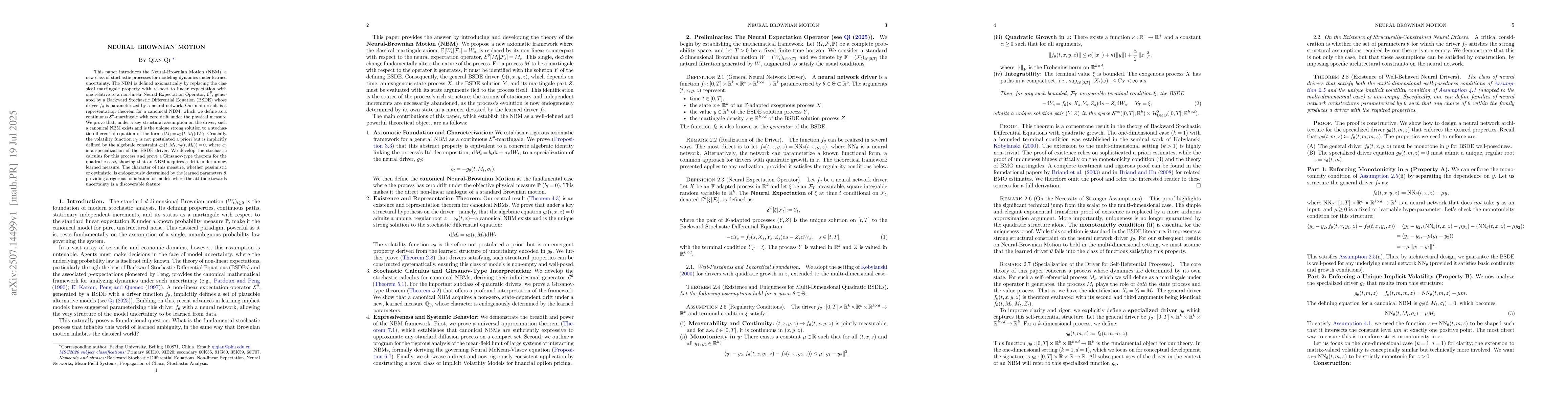 Thumbnail for Neural Brownian Motion