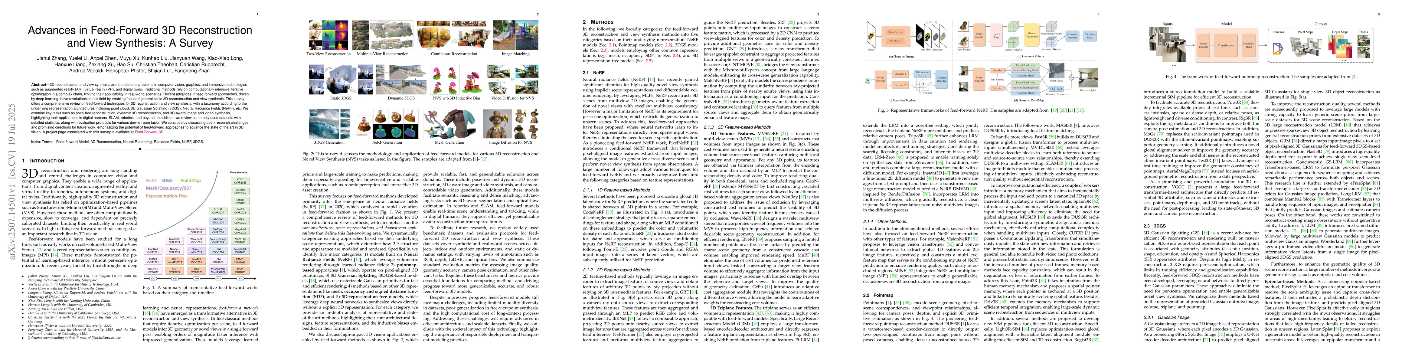Thumbnail for Advances in Feed-Forward 3D Reconstruction and View Synthesis: A Survey
