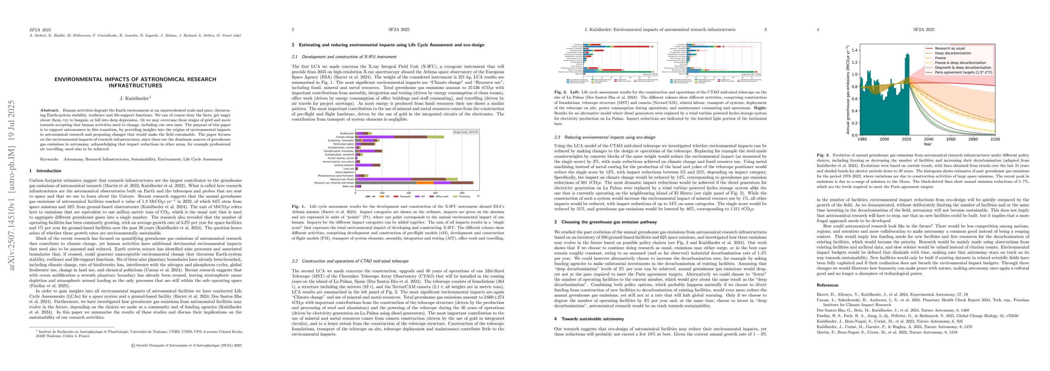Thumbnail for Environmental impacts of astronomical research infrastructures