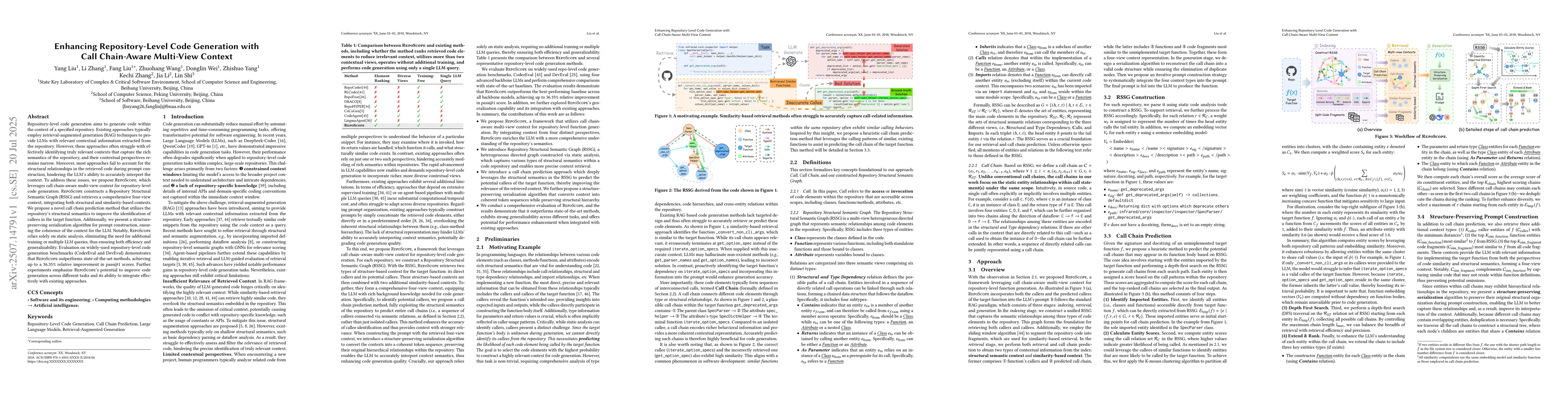 Thumbnail for Enhancing Repository-Level Code Generation with Call Chain-Aware
  Multi-View Context