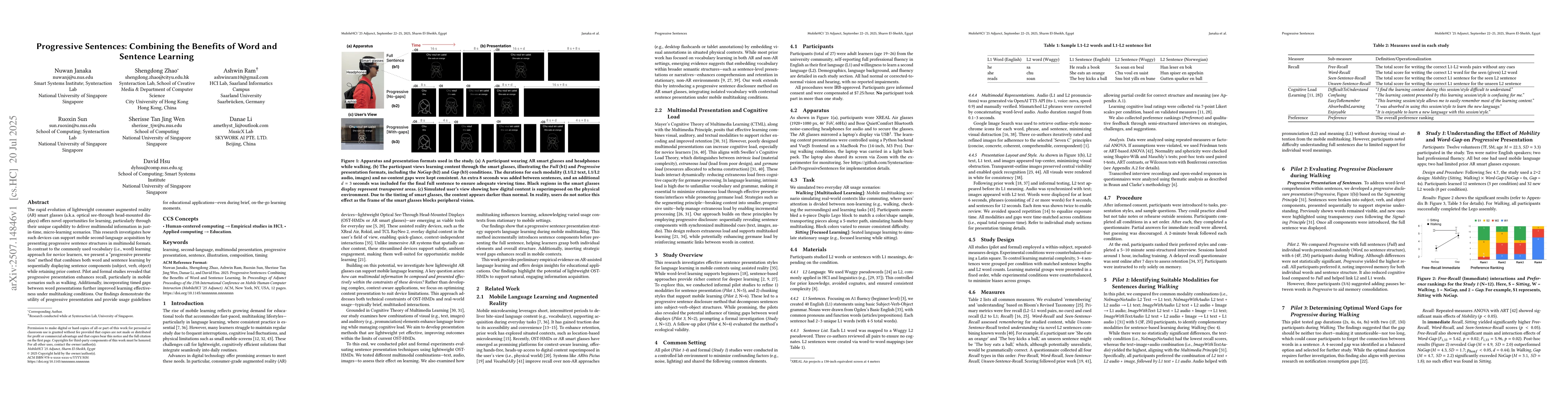 Thumbnail for Progressive Sentences: Combining the Benefits of Word and Sentence
  Learning