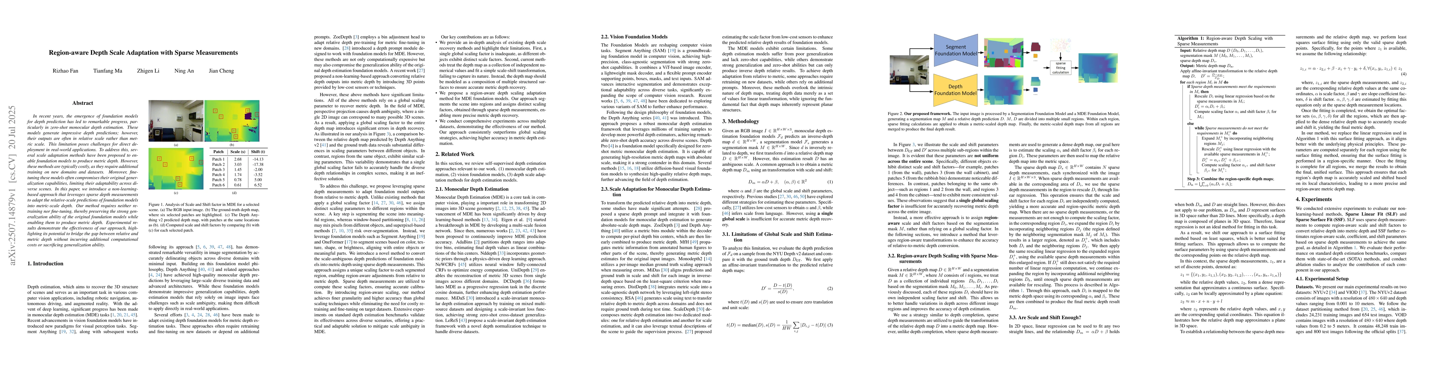 Thumbnail for Region-aware Depth Scale Adaptation with Sparse Measurements